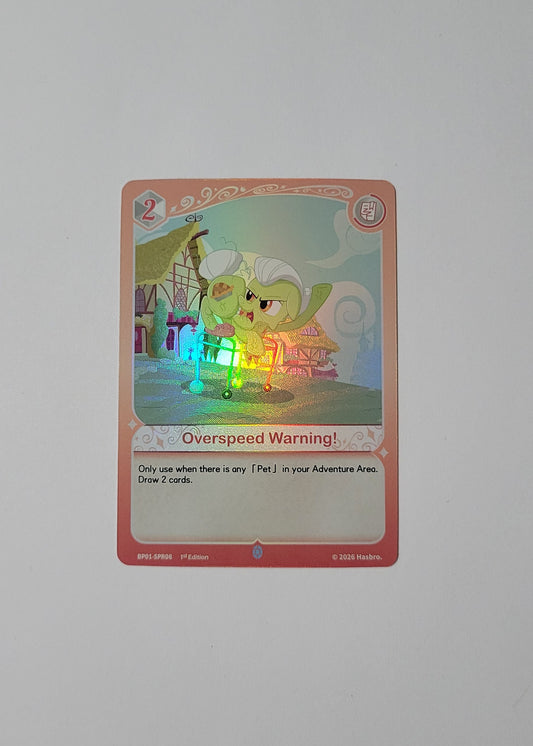Overspeed Warning! BP01-SPR06 - Fantasy Wonderland