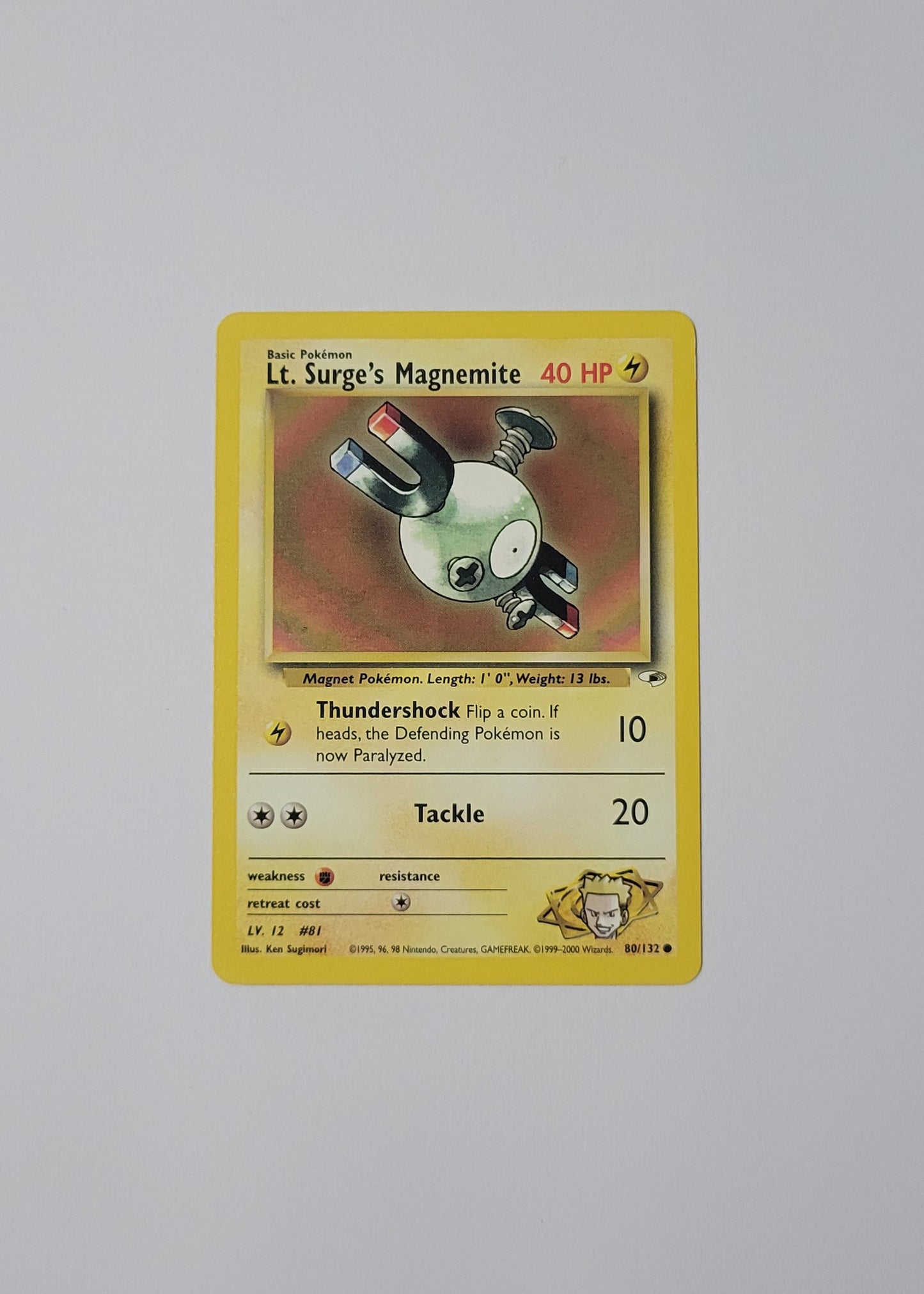 Lt. Surge's Magnemite 80/132 - Gym Challenge