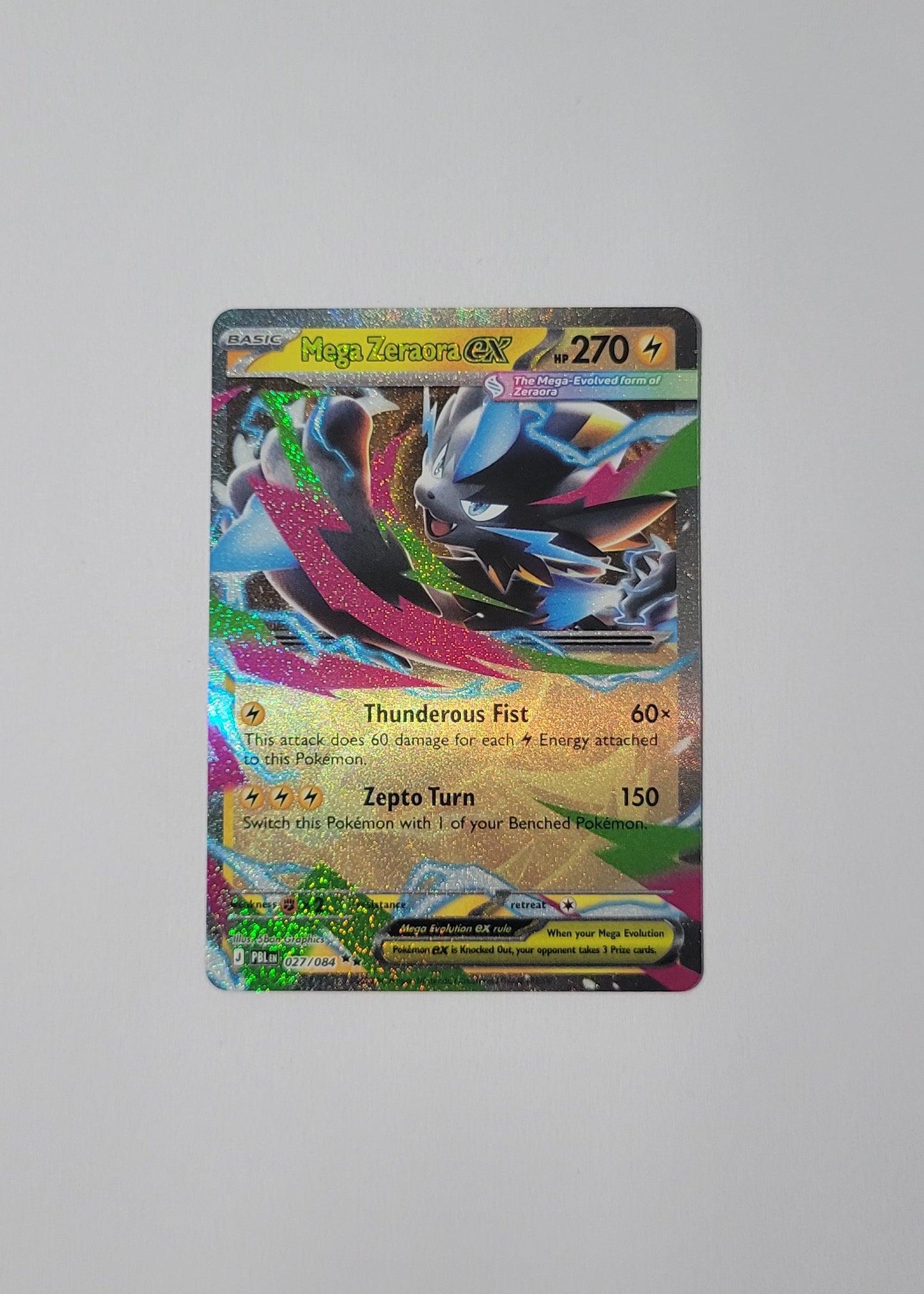 Mega Zeraora ex 027/084 - Pitch Black