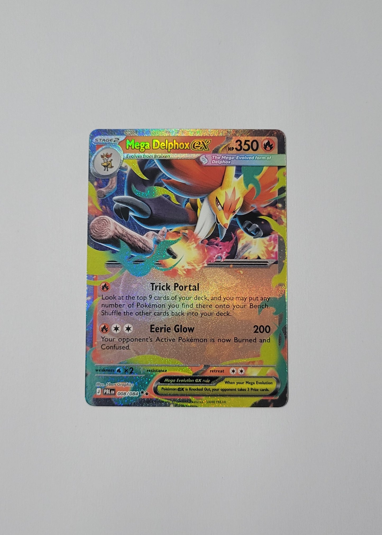 Mega Delphox ex 008/084 - Pitch Black