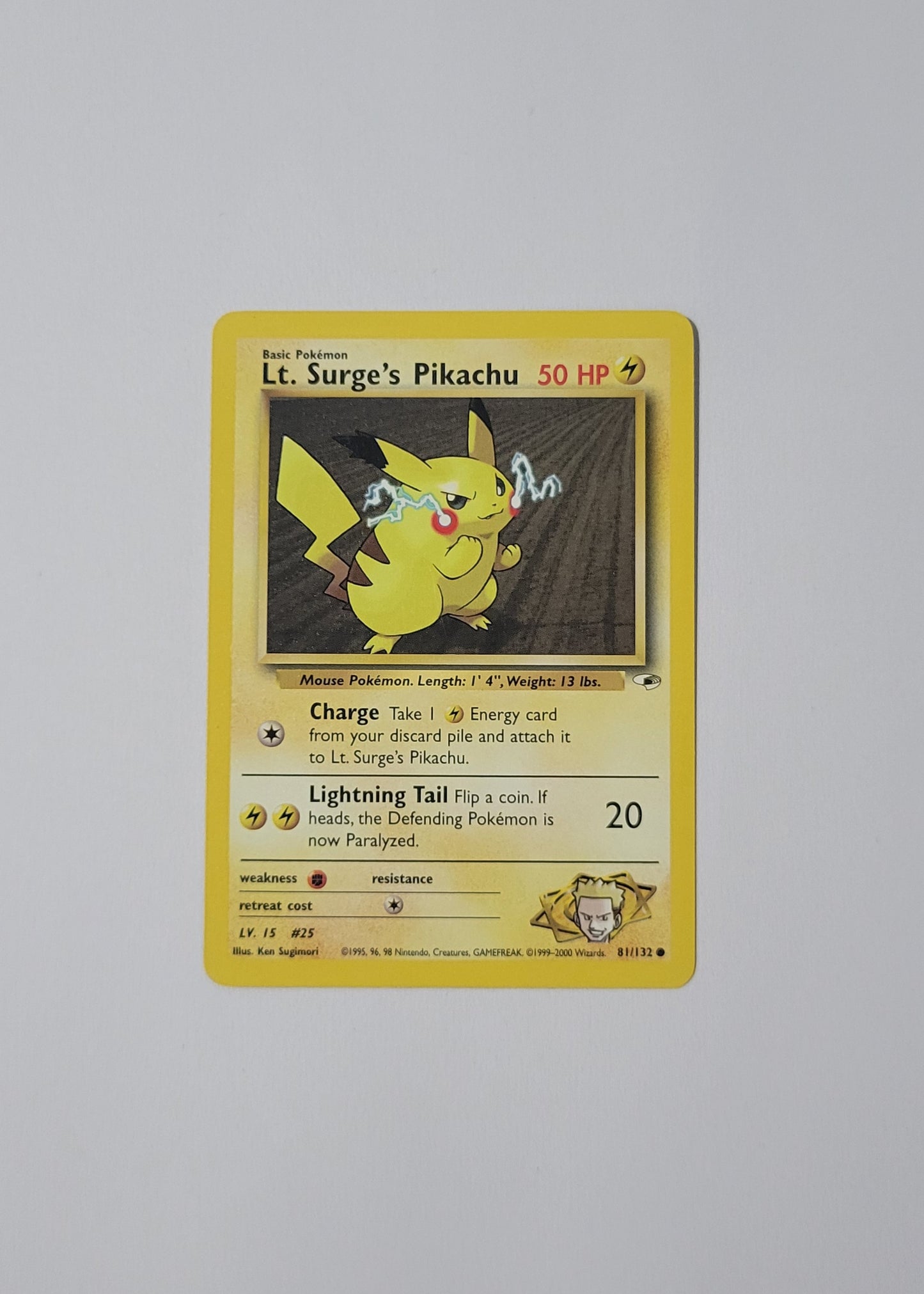 Lt. Surge's Pikachu 81/132 - Gym Heroes