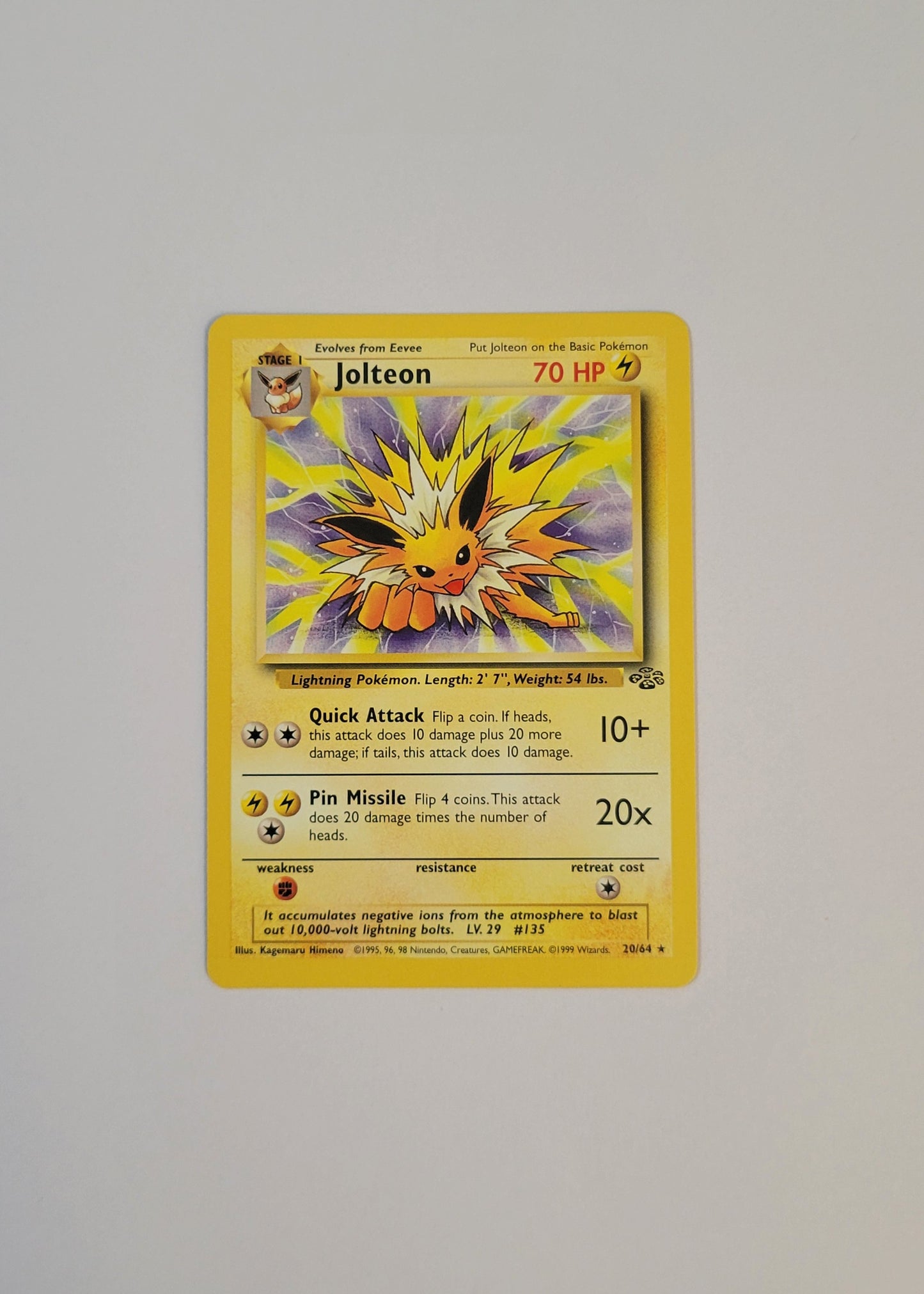 Jolteon 20/64 (Non-Holo) - Jungle