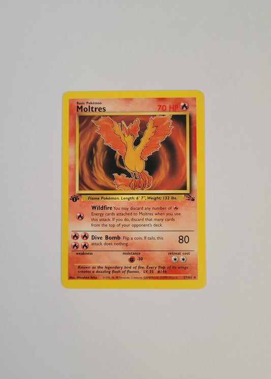 Moltres 27/62 - Fossil (1st Edition)