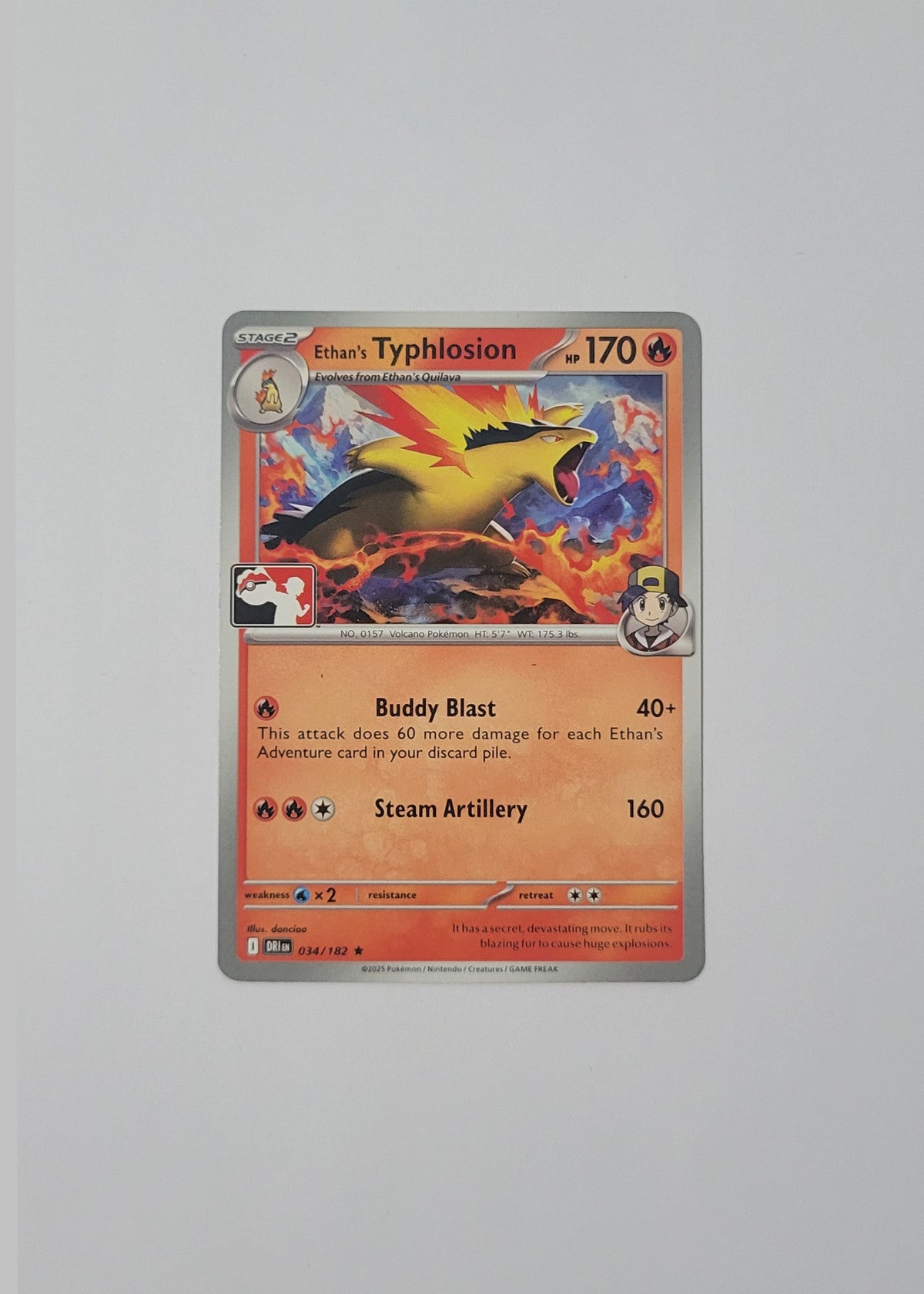 Ethan's Typhlosion 034/182 (Play Stamp) - Destined Rivals