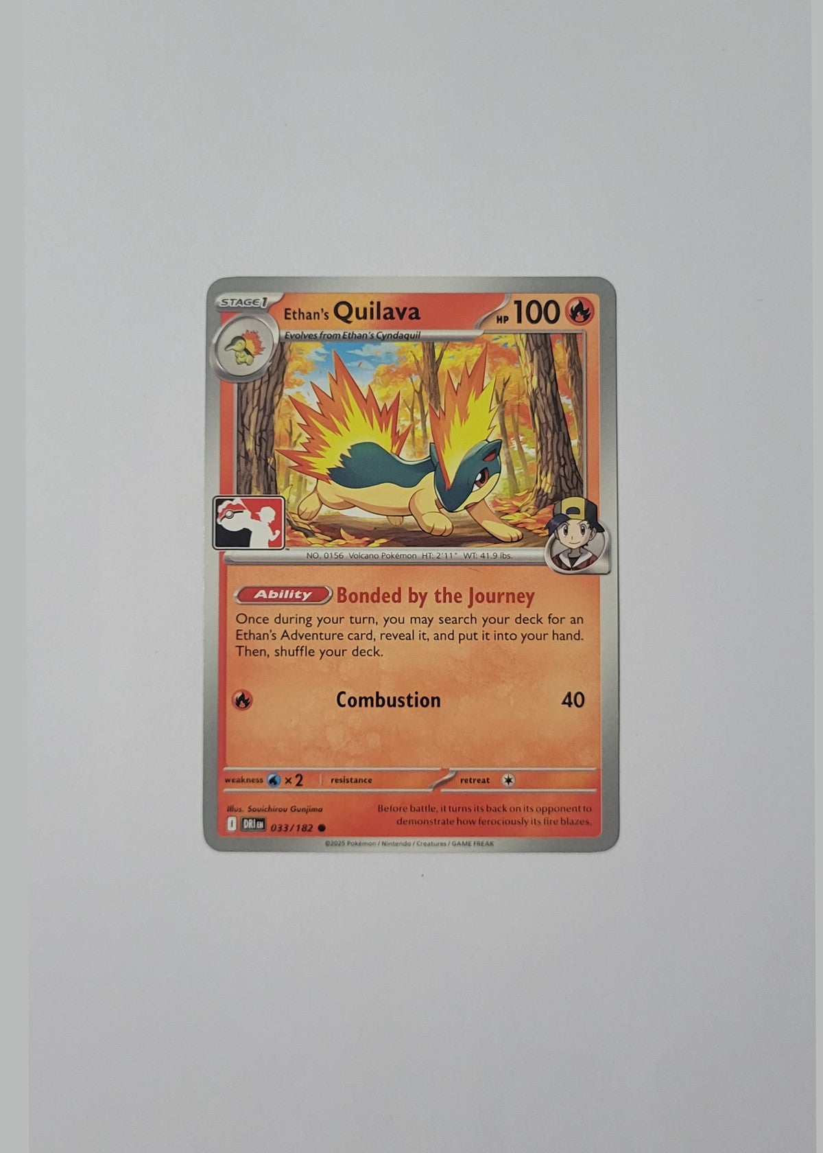 Ethan's Quilava 033/182 (Play Stamp) - Destined Rivals