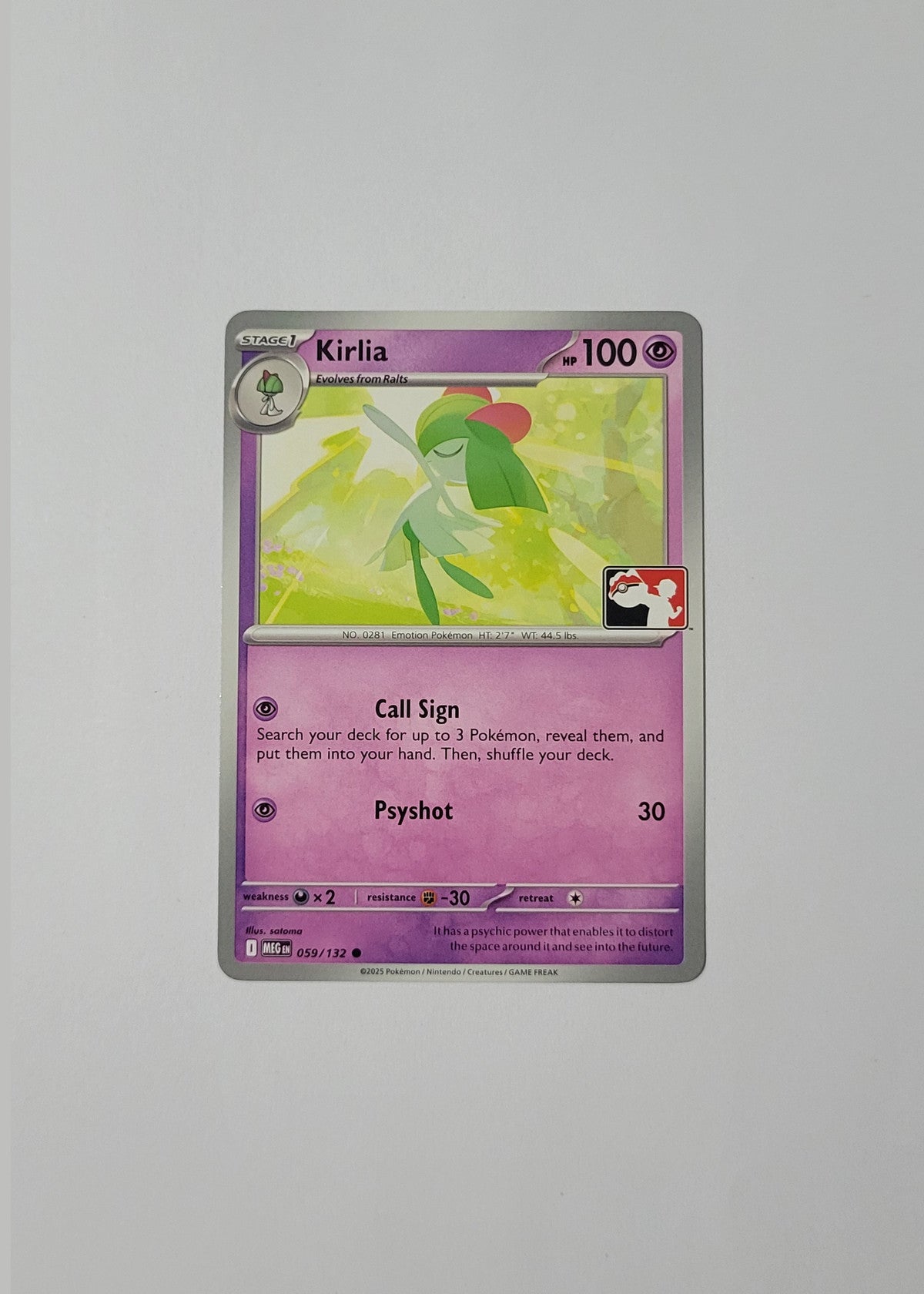 Kirlia 059/132 (Play Stamped) - Mega Evolution Base Set