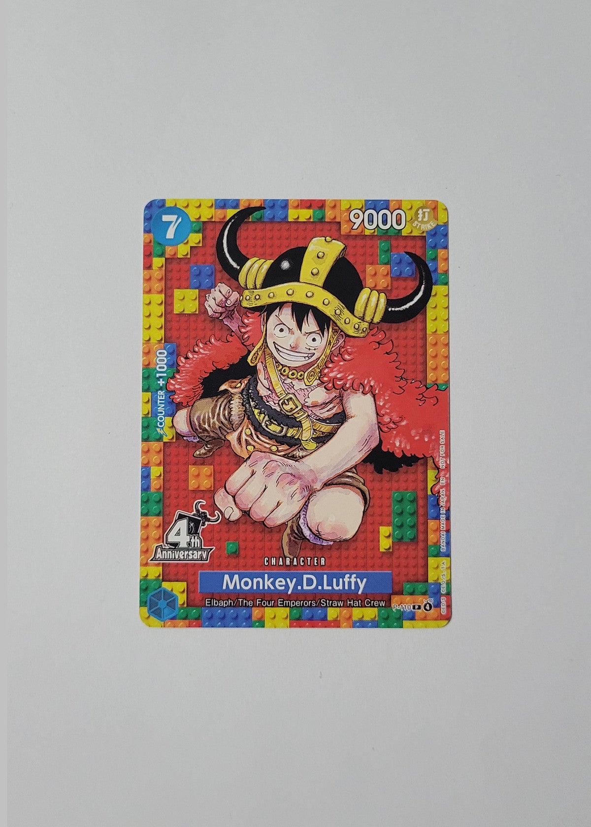 Monkey.D.Luffy P-110 (4th Anniversary) - Promo