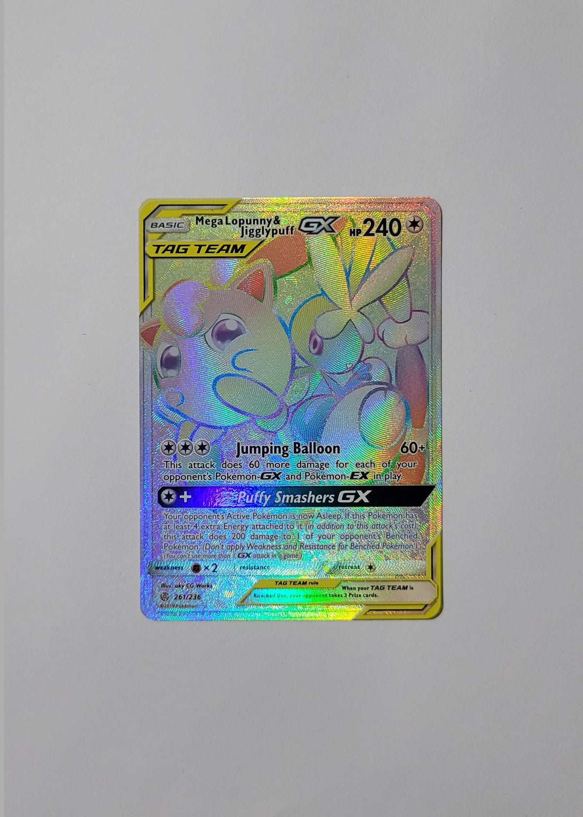 Mega Lopunny & Jigglypuff GX 261/236 - Cosmic Eclipse