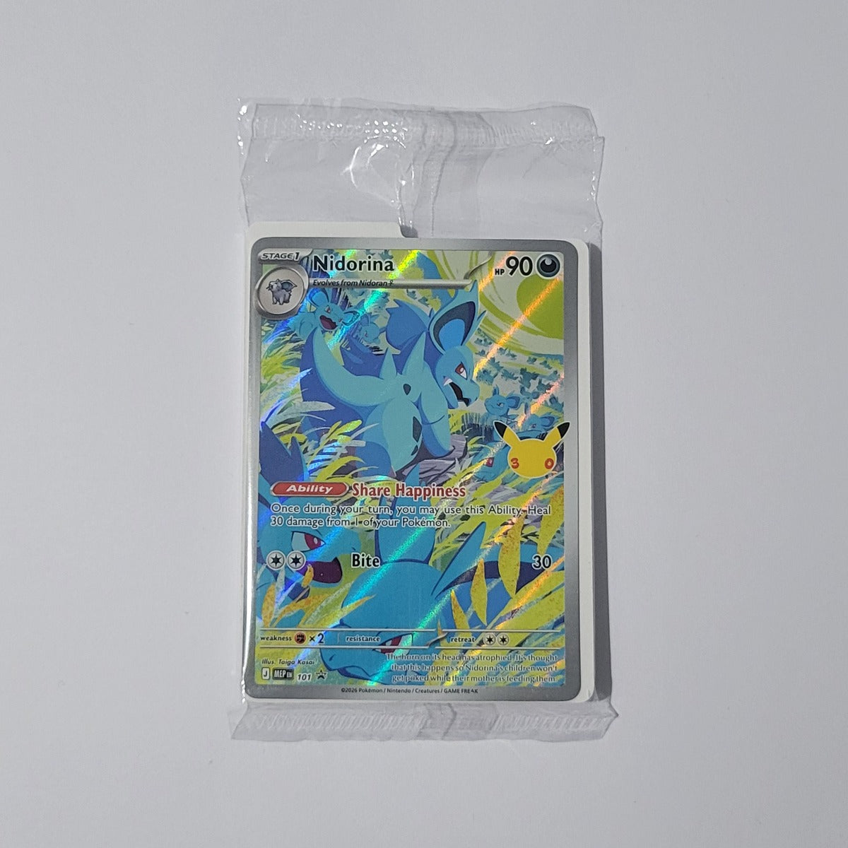 Nidorina MEP101 (Sealed) - Black Star Promo