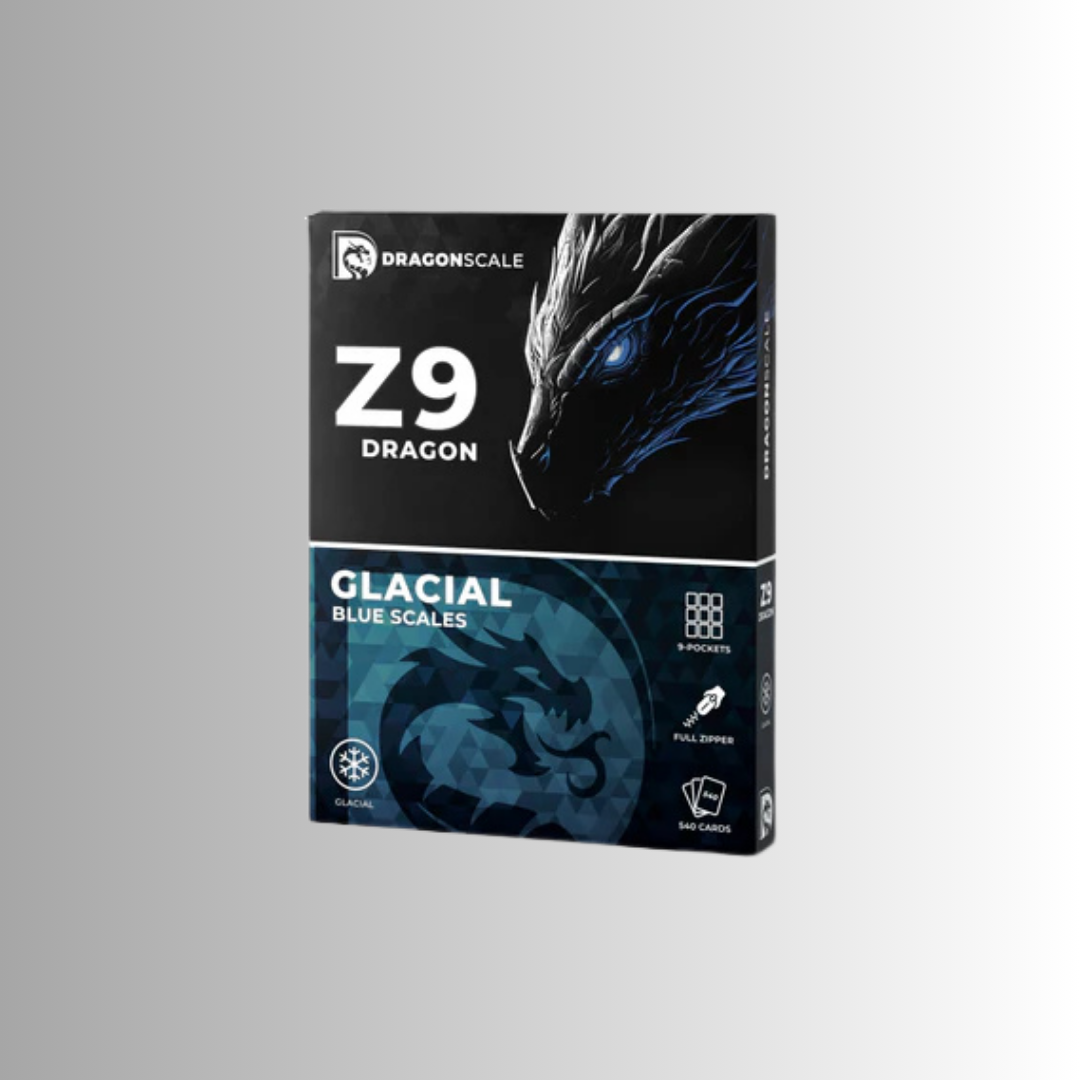 Dragonscale Z9: 9-Pocket Card Binder - Glacial Blue