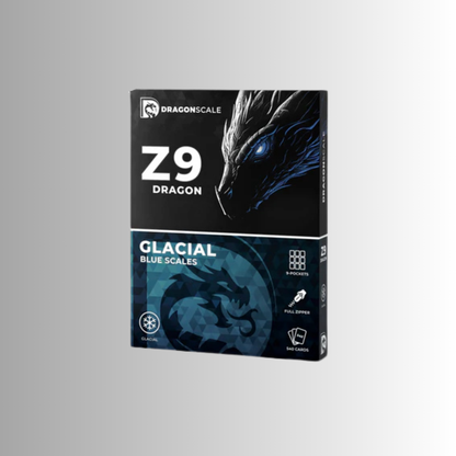 Dragonscale Z9: 9-Pocket Card Binder - Glacial Blue