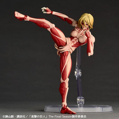 (Pre-Order) KAIYODO: Attack on Titan - Amazing Yamaguchi Female Titan Revoltech (2027 Re-release) Figure