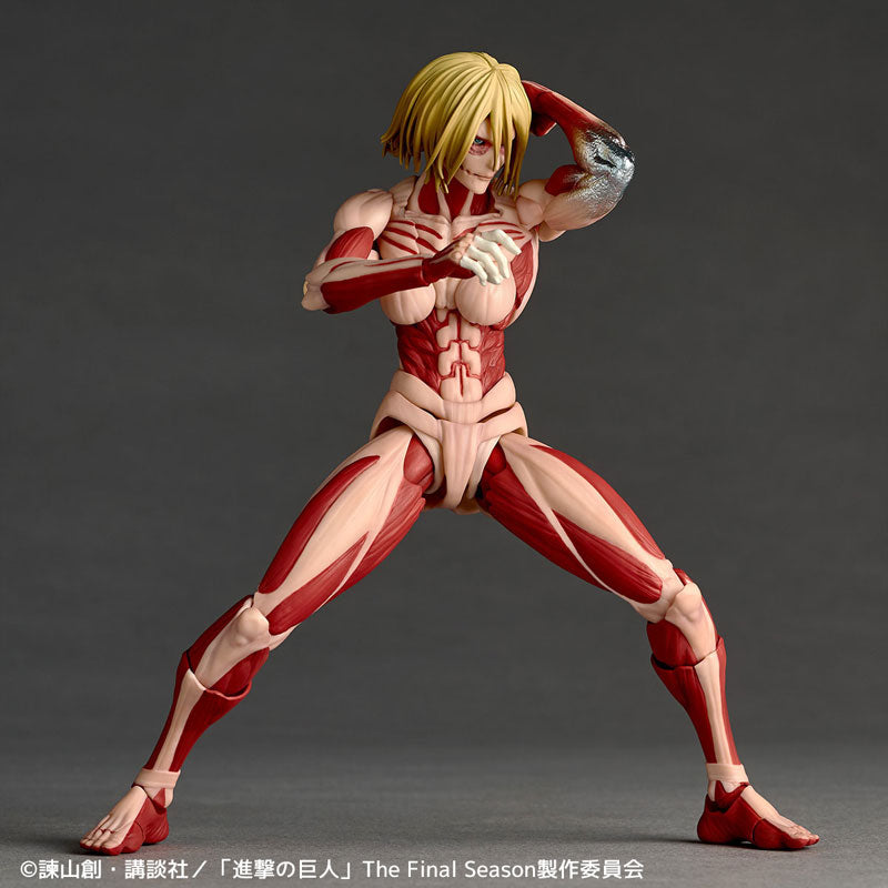 (Pre-Order) KAIYODO: Attack on Titan - Amazing Yamaguchi Female Titan Revoltech (2027 Re-release) Figure