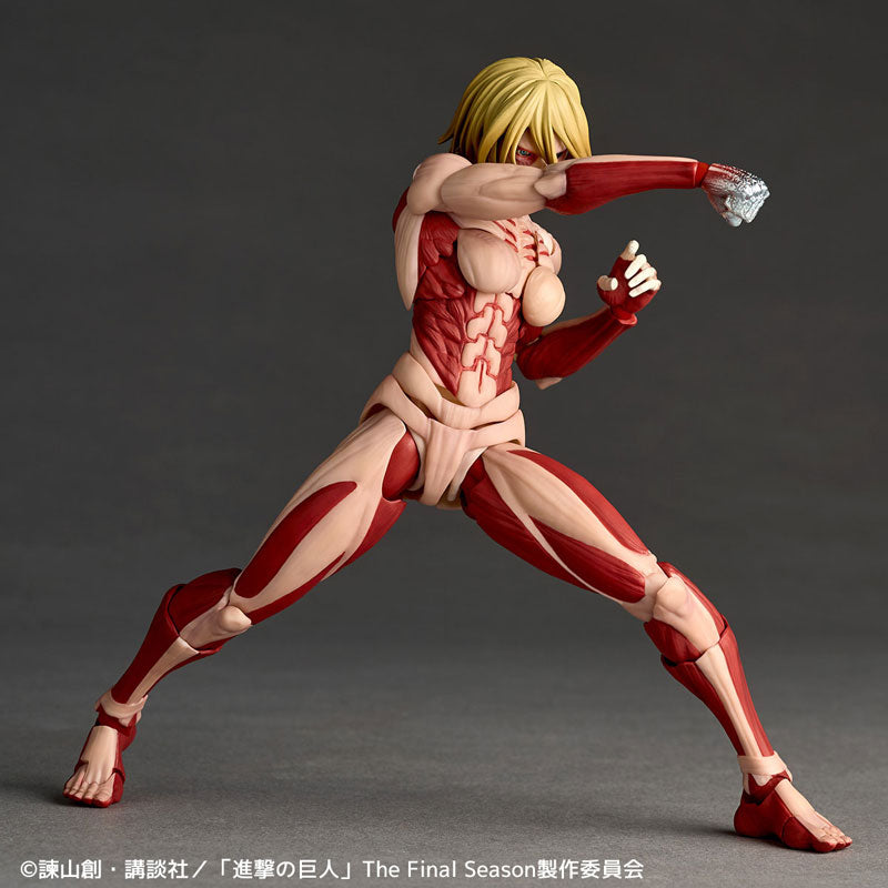 (Pre-Order) KAIYODO: Attack on Titan - Amazing Yamaguchi Female Titan Revoltech (2027 Re-release) Figure