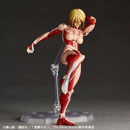 (Pre-Order) KAIYODO: Attack on Titan - Amazing Yamaguchi Female Titan Revoltech (2027 Re-release) Figure