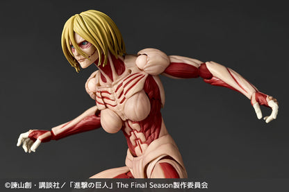(Pre-Order) KAIYODO: Attack on Titan - Amazing Yamaguchi Female Titan Revoltech (2027 Re-release) Figure