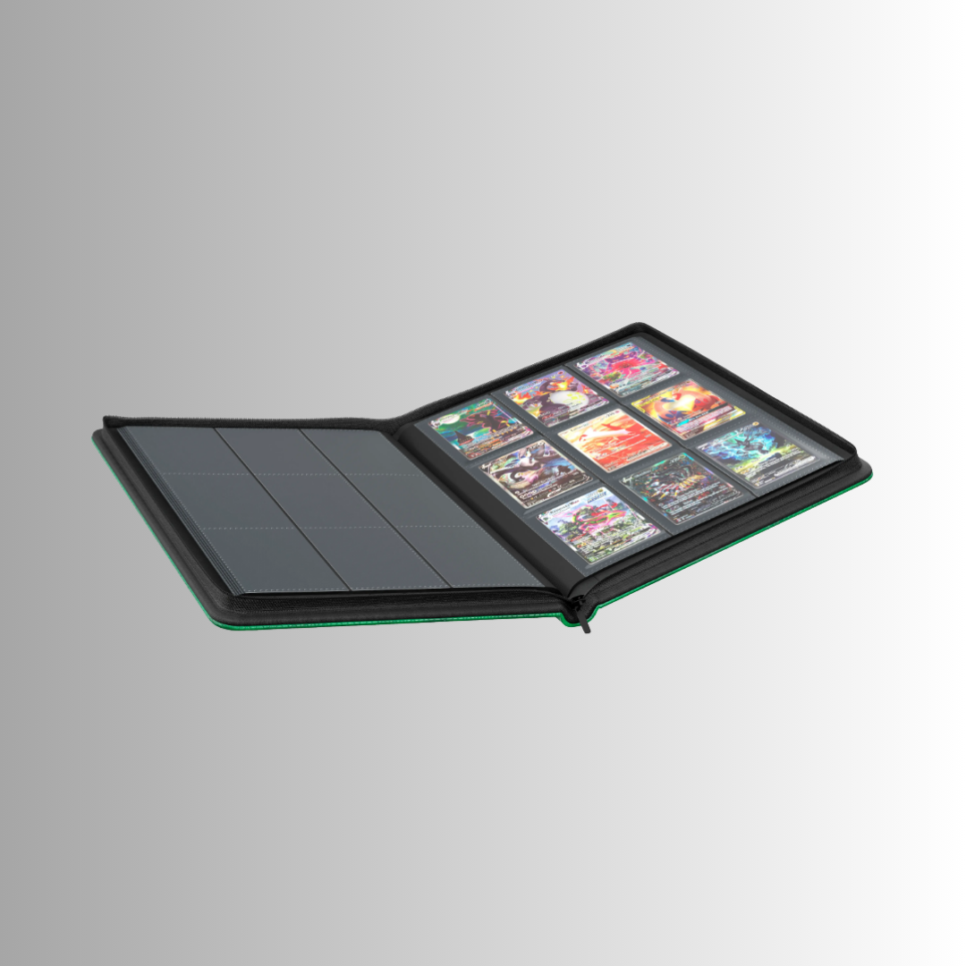 Dragonscale Z9: 9-Pocket Card Binder - Forest Green