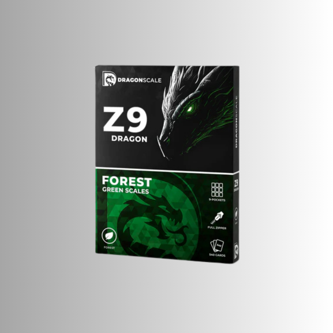 Dragonscale Z9: 9-Pocket Card Binder - Forest Green