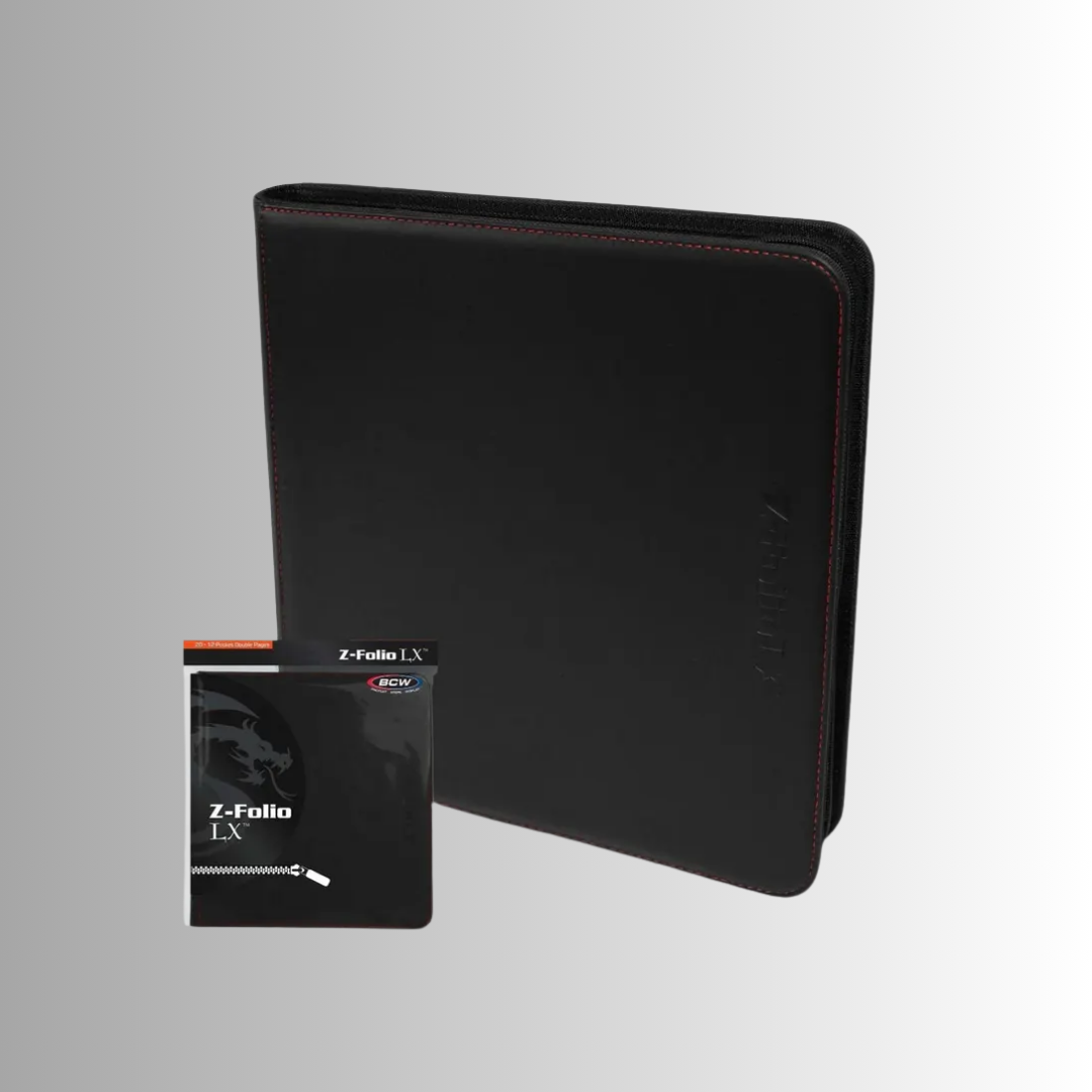 BCW Z-Folio LX Black 12-Pocket Binder