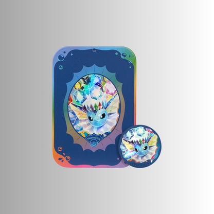 Terastal Gathering Metal Storage Tin - Vaporeon (S-Chinese)