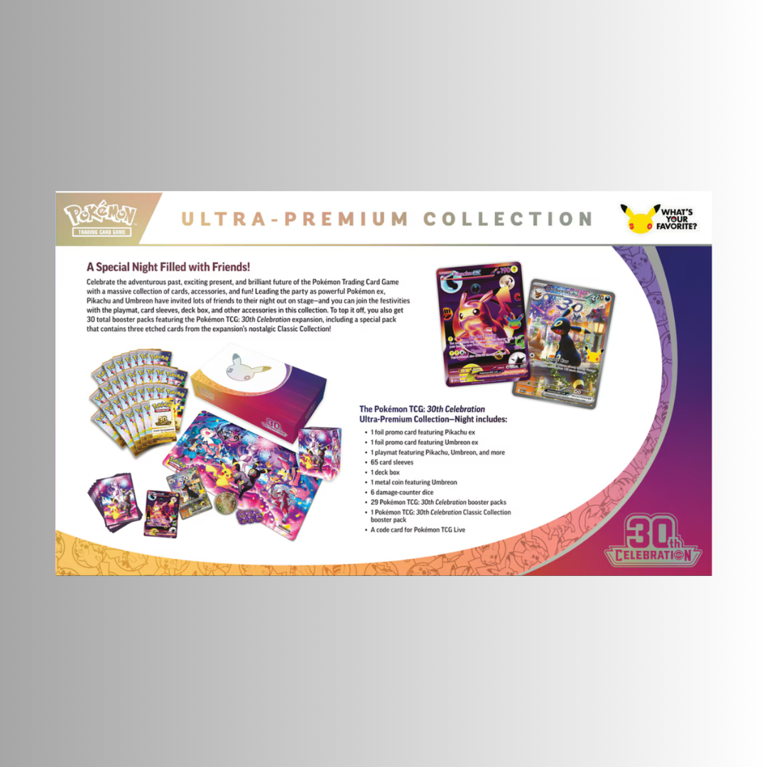 Pokémon TCG: 30th Celebration - Ultra-Premium Collection (Styles May Vary)