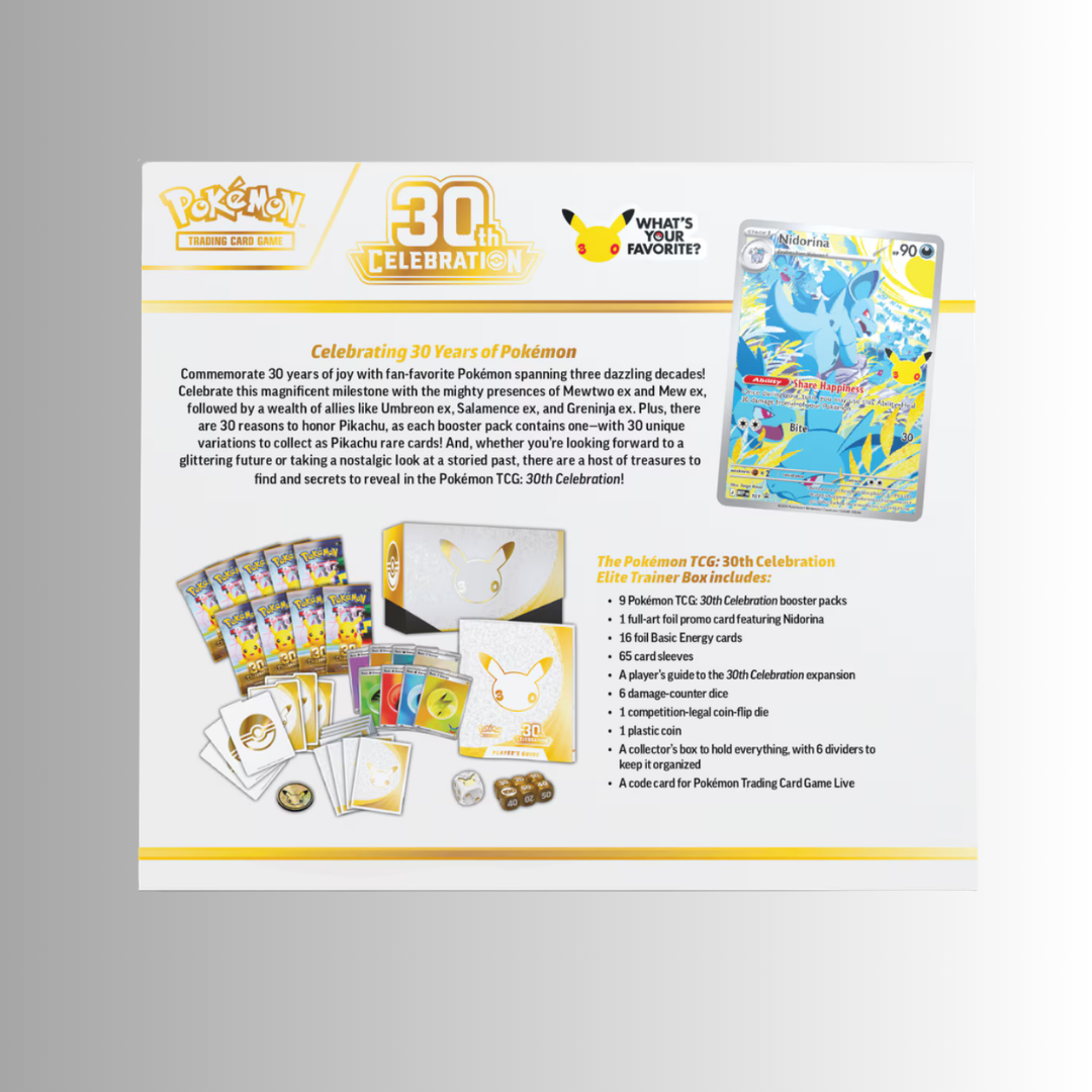 Pokémon TCG: 30th Celebration - Elite Trainer Box