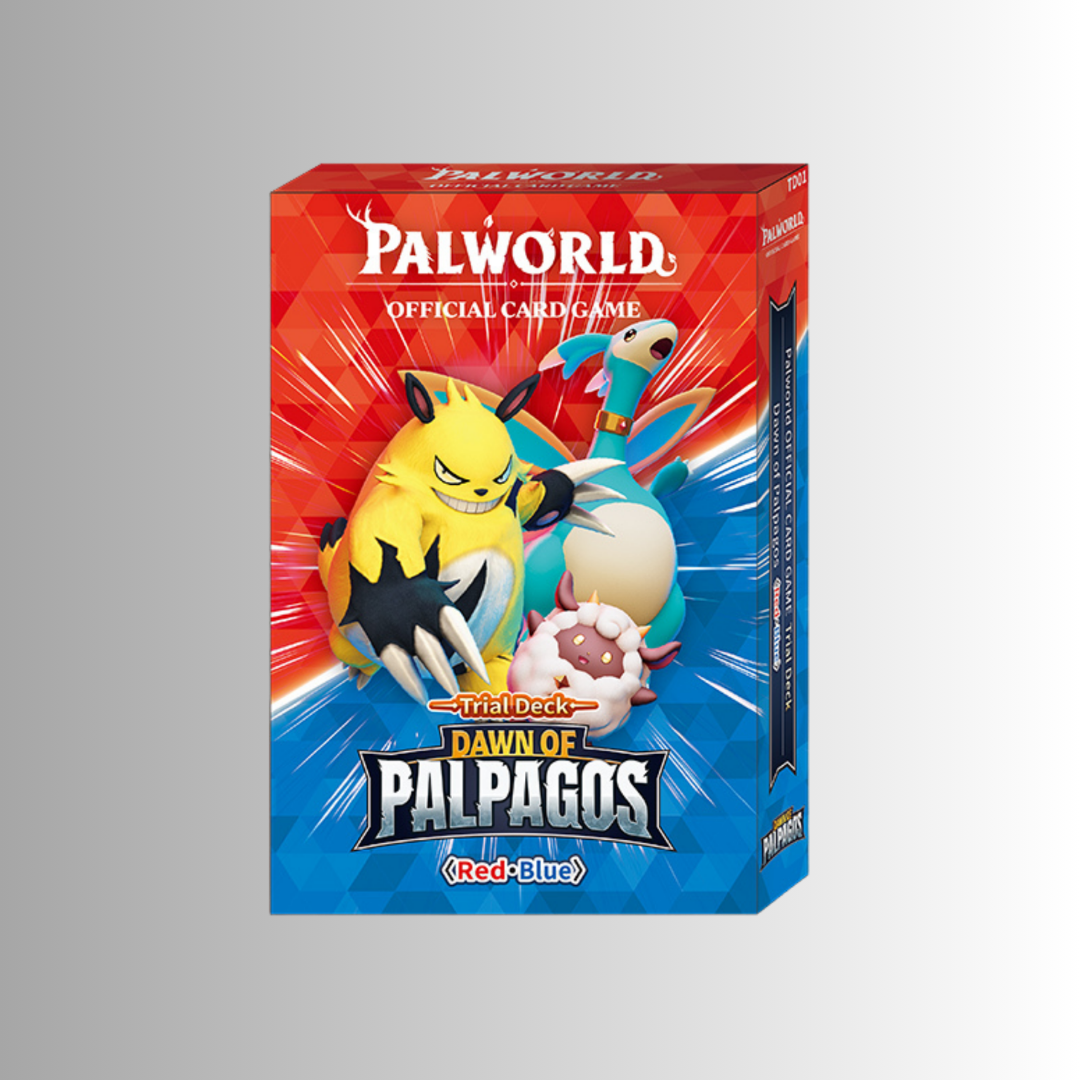 Palworld Official Card Game: Dawn of Palpagos Trail Deck (Red-Blue)