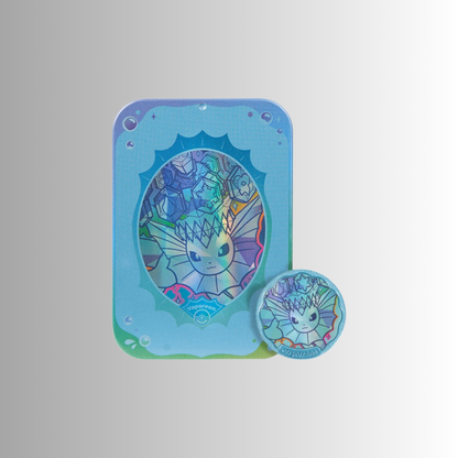 Terastal Gathering Metal Storage Tin - Vaporeon (S-Chinese)
