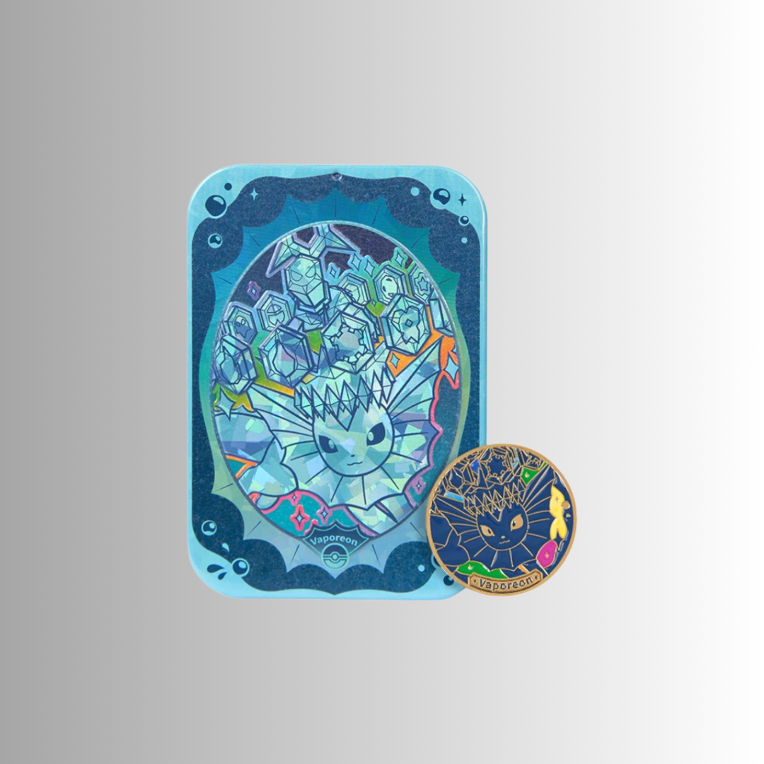 Terastal Gathering Metal Storage Tin - Vaporeon (S-Chinese)