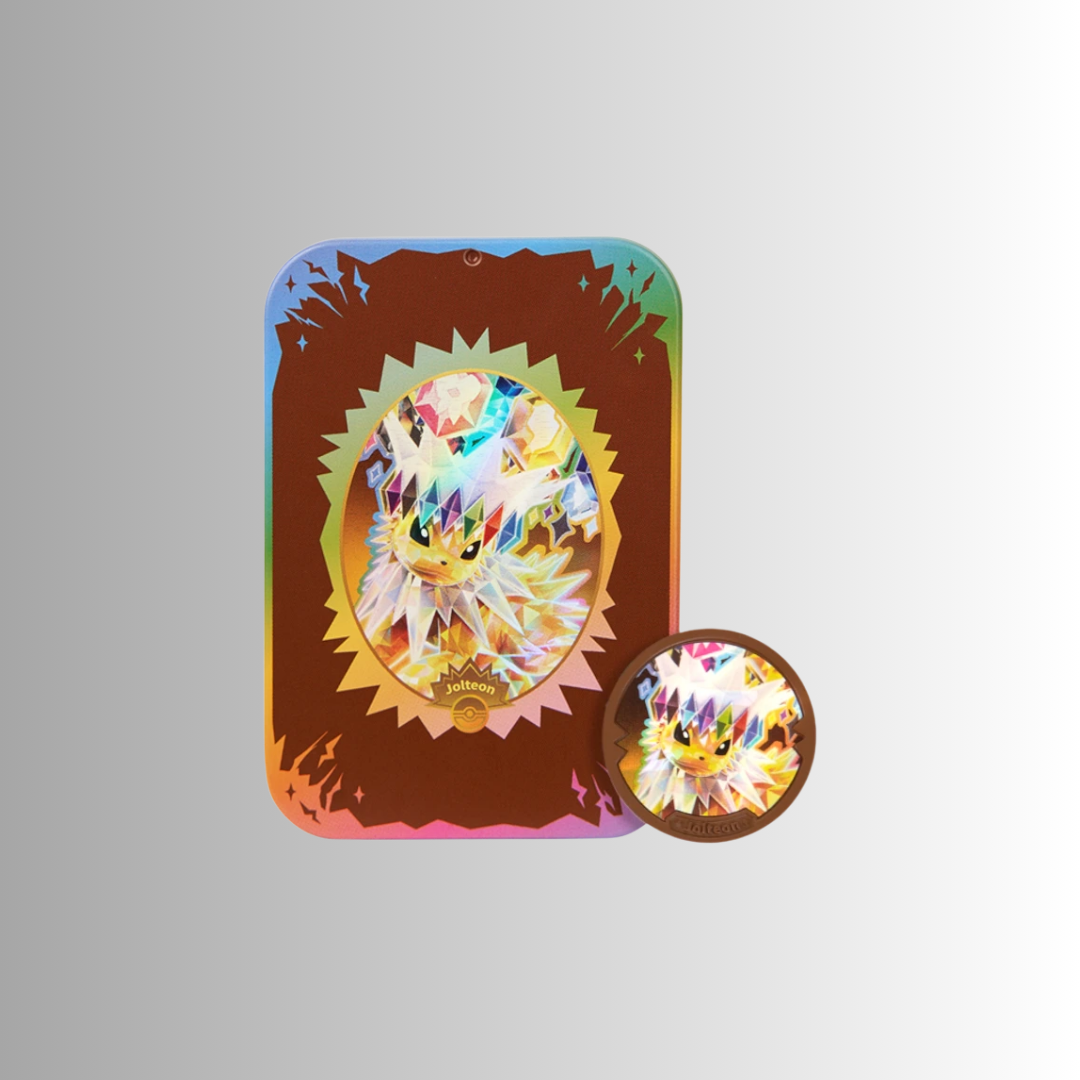 Terastal Gathering Metal Storage Tin - Jolteon (S-Chinese)