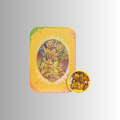 Terastal Gathering Metal Storage Tin - Jolteon (S-Chinese)