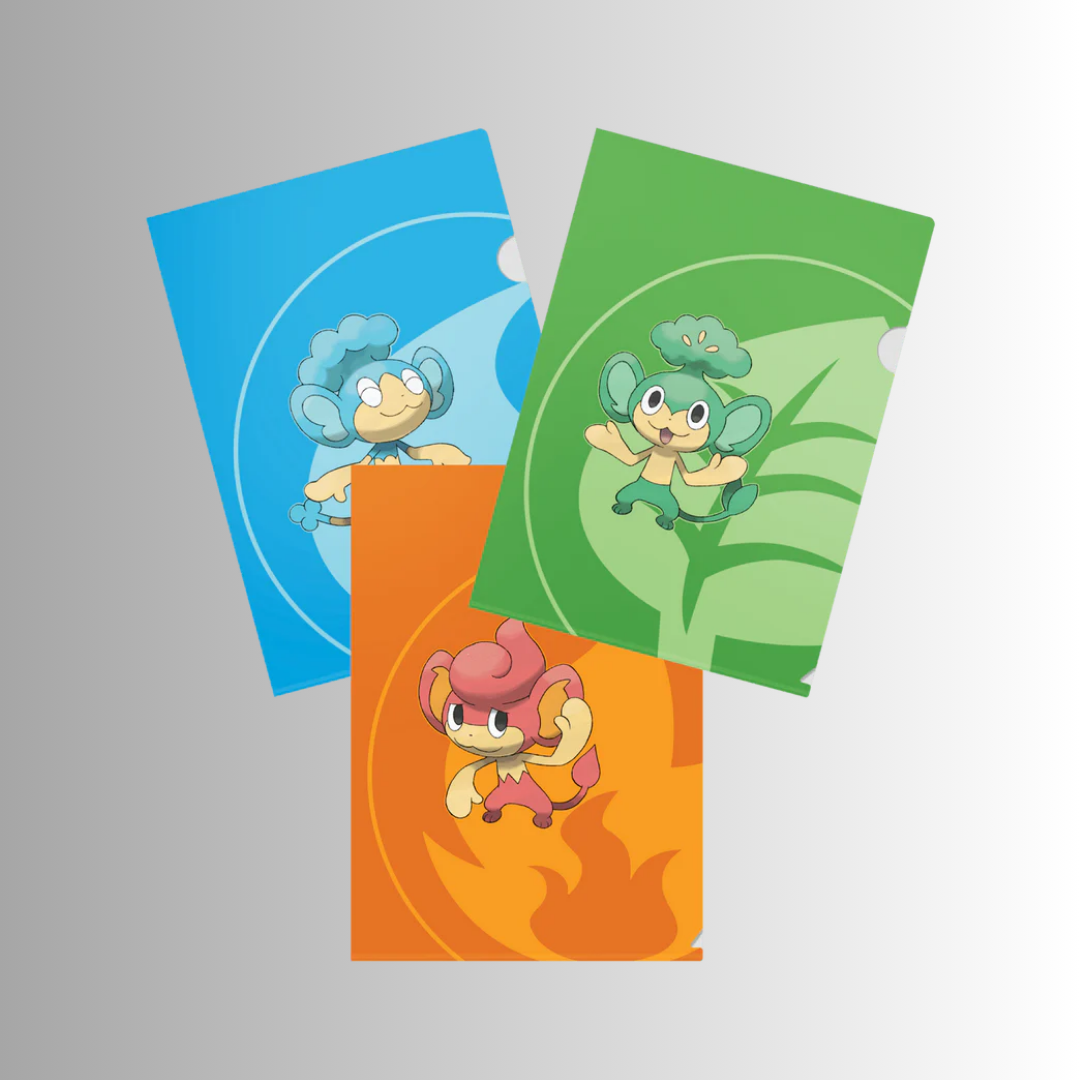 Tournament Folios featuring Pansage, Pansear, and Panpour