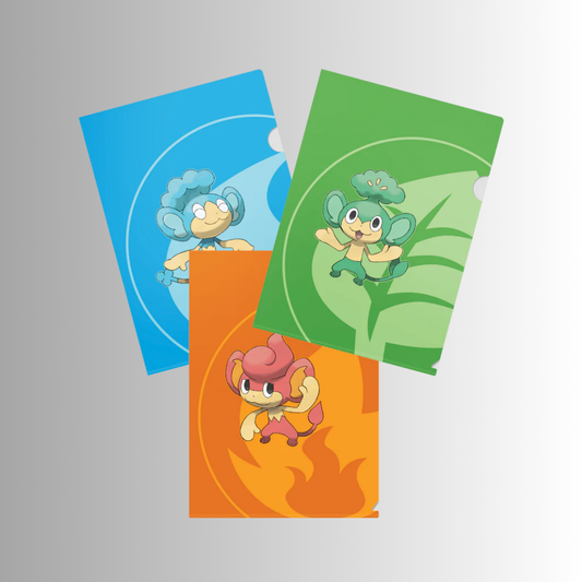 Tournament Folios featuring Pansage, Pansear, and Panpour