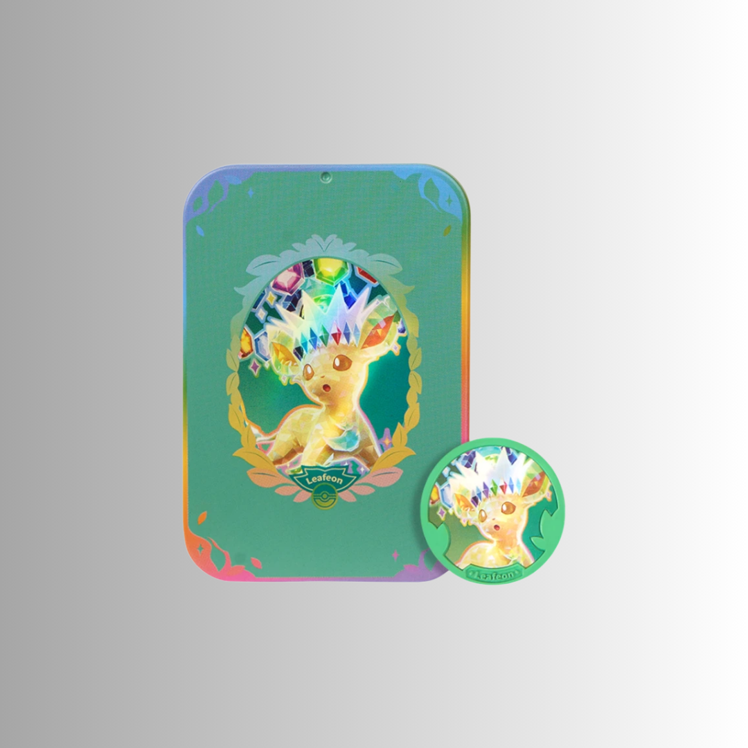 Terastal Gathering Metal Storage Tin - Leafeon (S-Chinese)