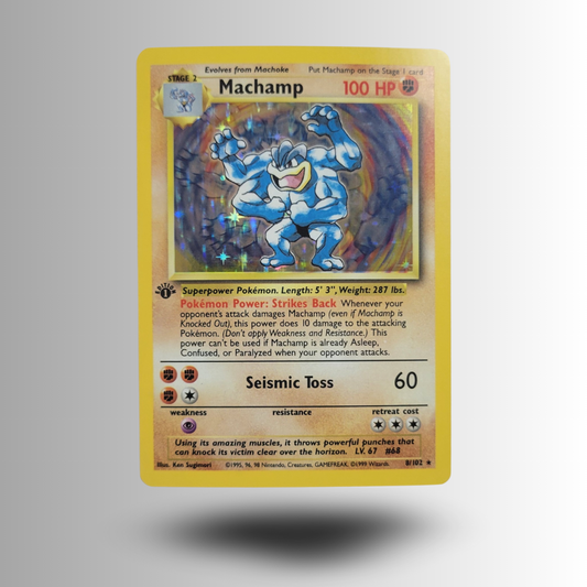 Machamp 8/102 - Holo Rare - Base Set (1st Edition)