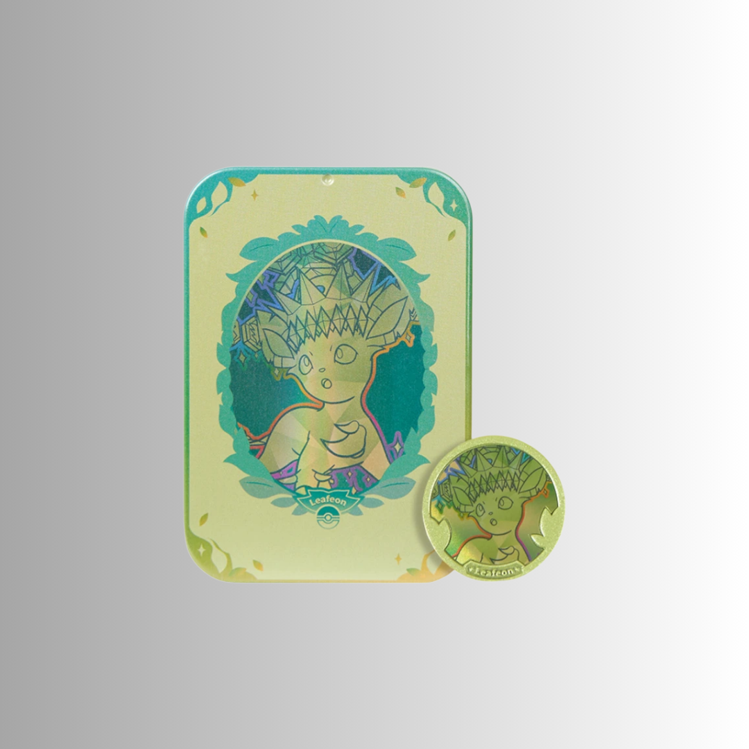 Terastal Gathering Metal Storage Tin - Leafeon (S-Chinese)