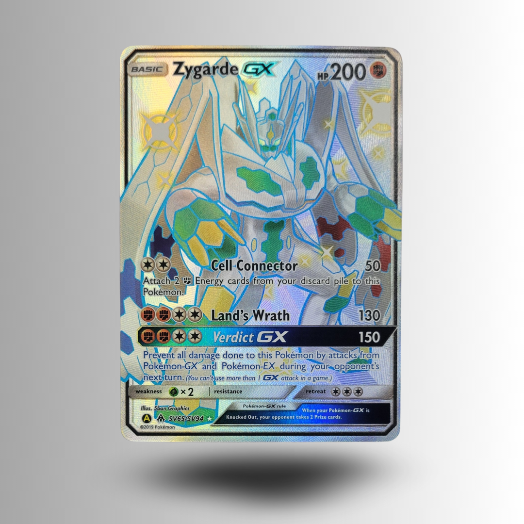 Zygarde GX SV65 - Shiny Holo Rare - Hidden Fates