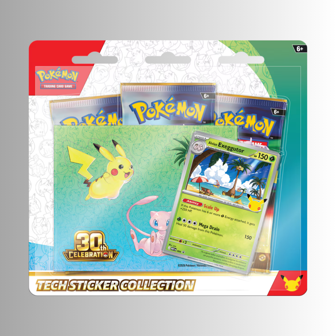 Pokémon TCG: 30th Celebration - Tech Sticker Collection (Styles May Vary)