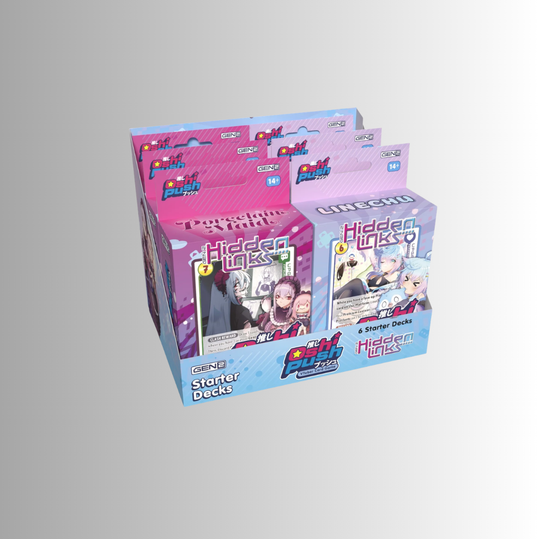 Oshi Push! VTuber Card Game: Hidden Links Starter Deck (Gen Two) - Styles May Vary