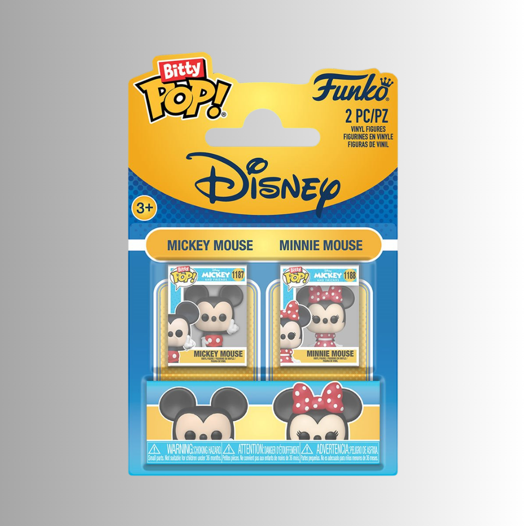 Funko Bitty Pop! Disney Mickey Mouse and Minnie Mouse 2-Pack
