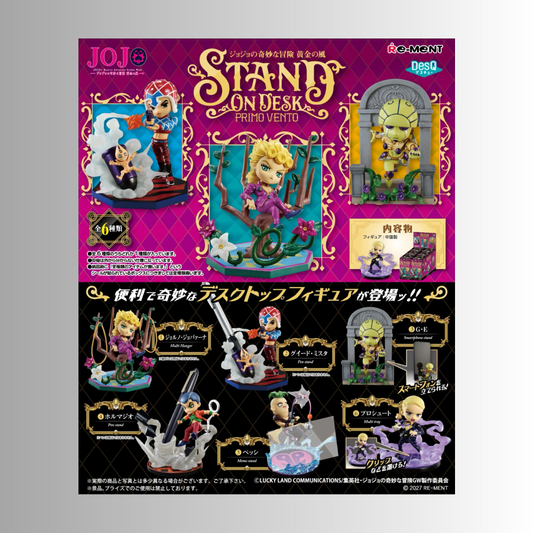 (Pre-Order) Re-Ment: JoJo's Bizarre Adventure - Stand on Desk Primo Vento (Box of 6)