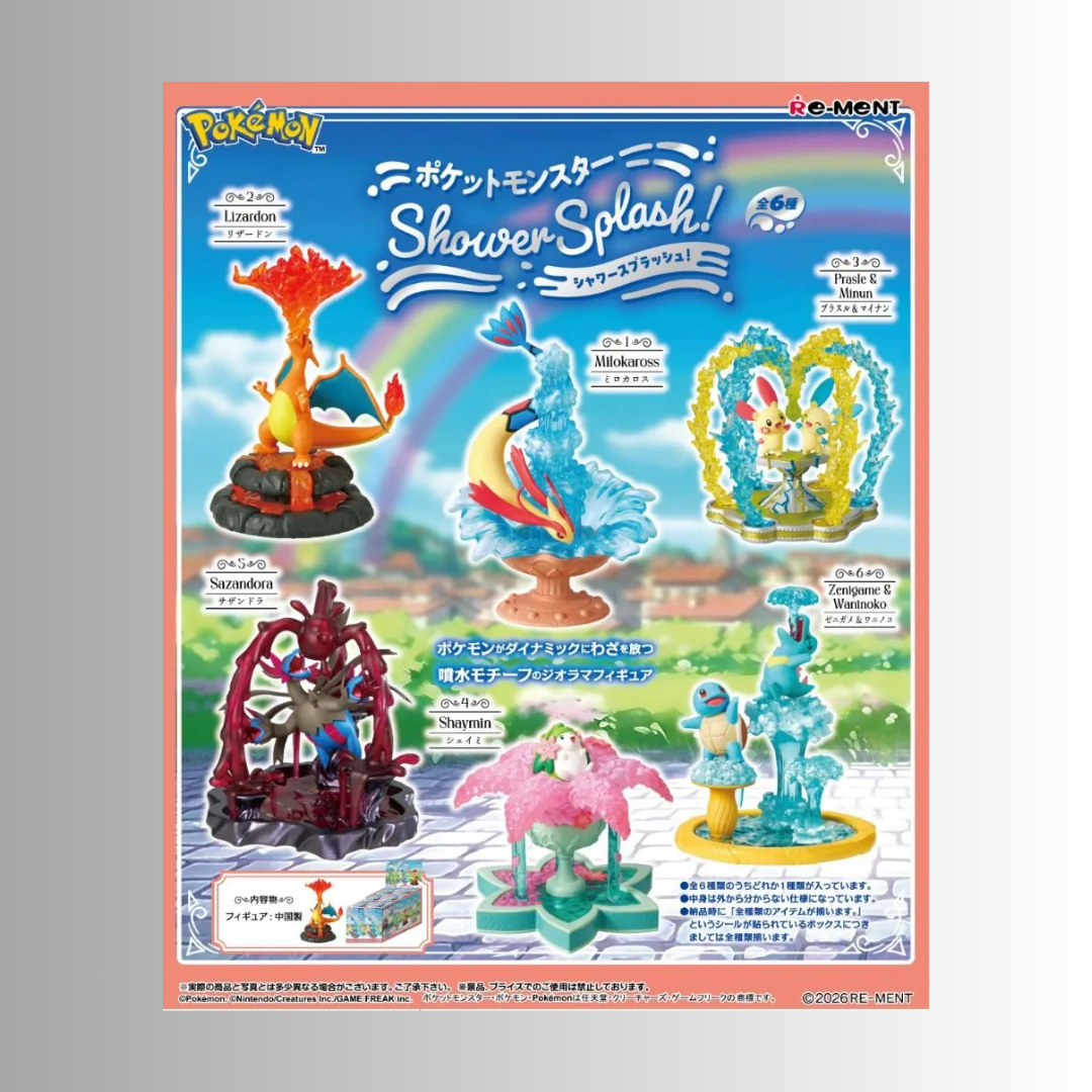 (Pre-Order) Re-Ment: Pokémon Shower Splash Blind Box