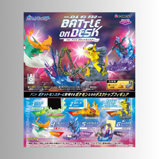 (Pre-Order) Re-Ment: Pokémon DesQ Battle on Desk Ver. Anime Pokemon Blind Box