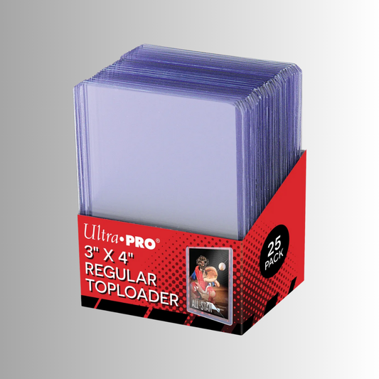 Ultra Pro 3" x 4" Regular Toploaders - 25/pk
