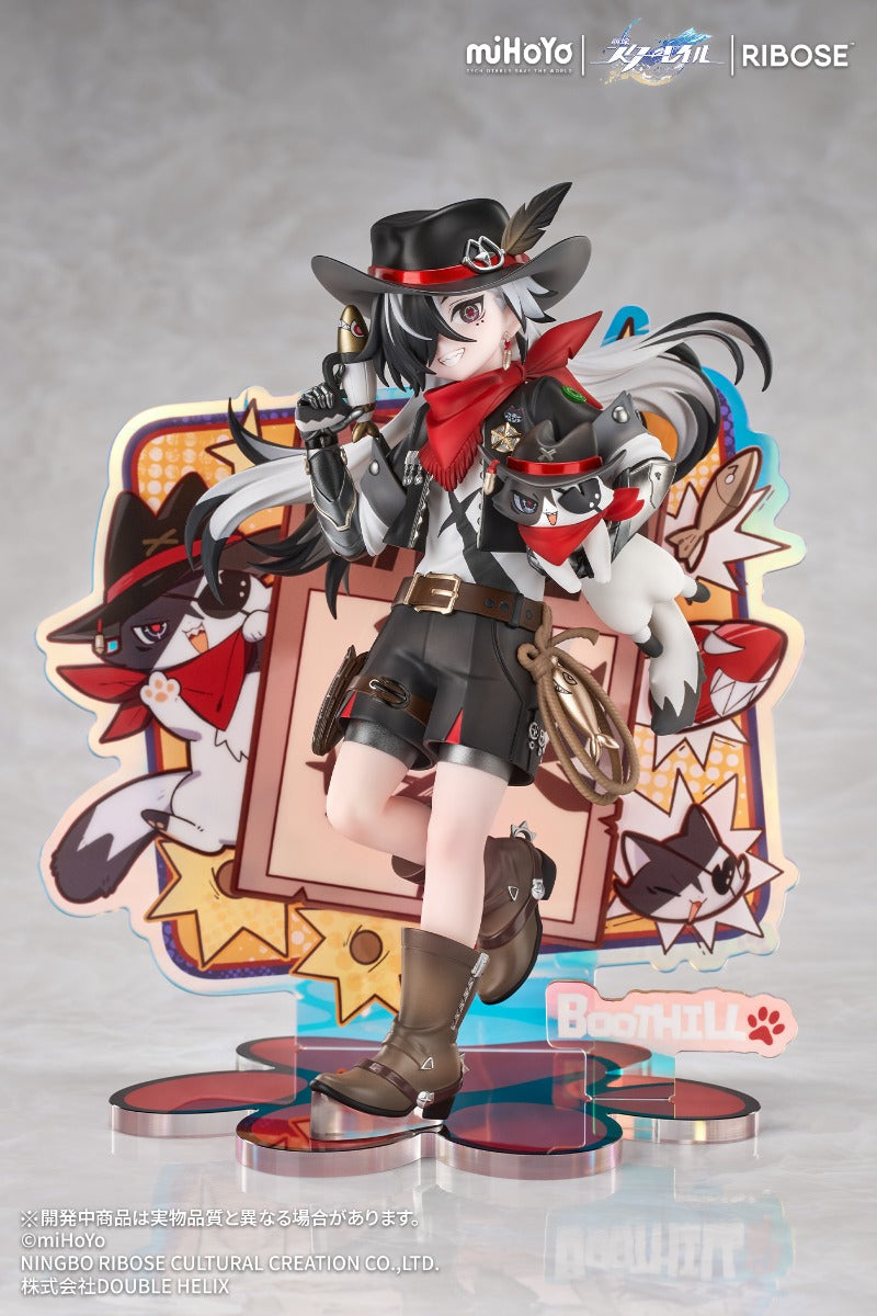 (Pre-Order) RIBOSE: Honkai: Star Rail - Boothill Rise Up+ Chibi Neko Series Figure