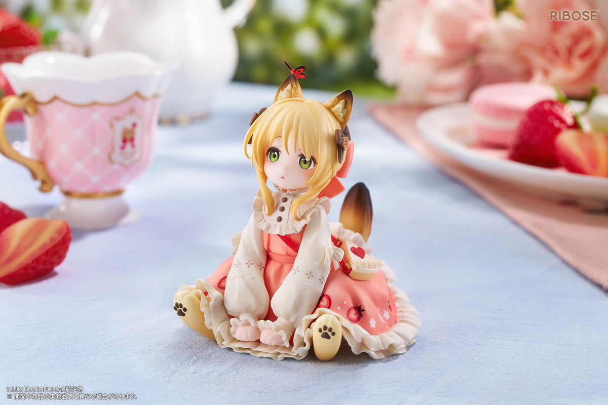 (Pre-Order) RIBOSE: Teatime Cats - Orange Cat Figure