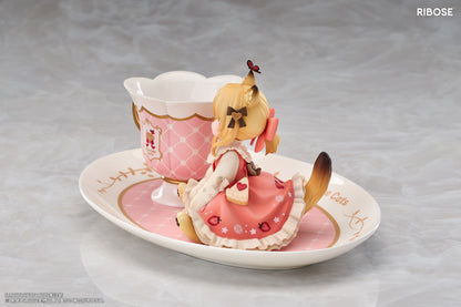 (Pre-Order) RIBOSE: Teatime Cats - Orange Cat Figure