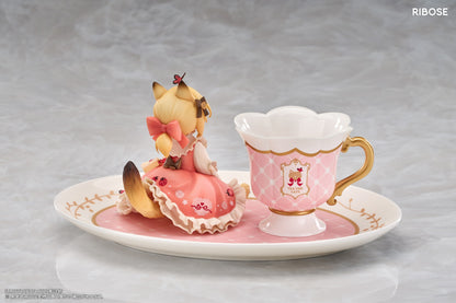 (Pre-Order) RIBOSE: Teatime Cats - Orange Cat Figure