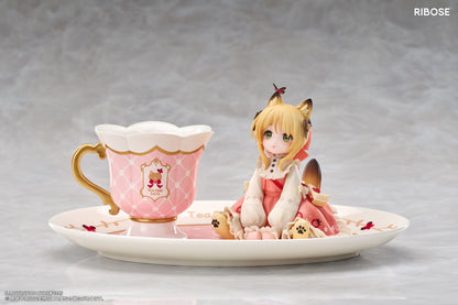 (Pre-Order) RIBOSE: Teatime Cats - Orange Cat Figure