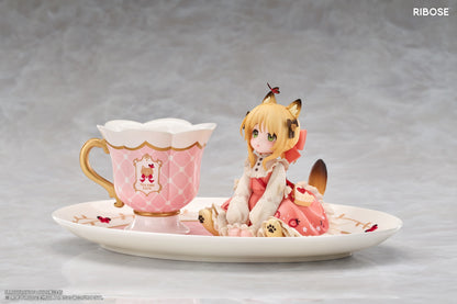 (Pre-Order) RIBOSE: Teatime Cats - Orange Cat Figure
